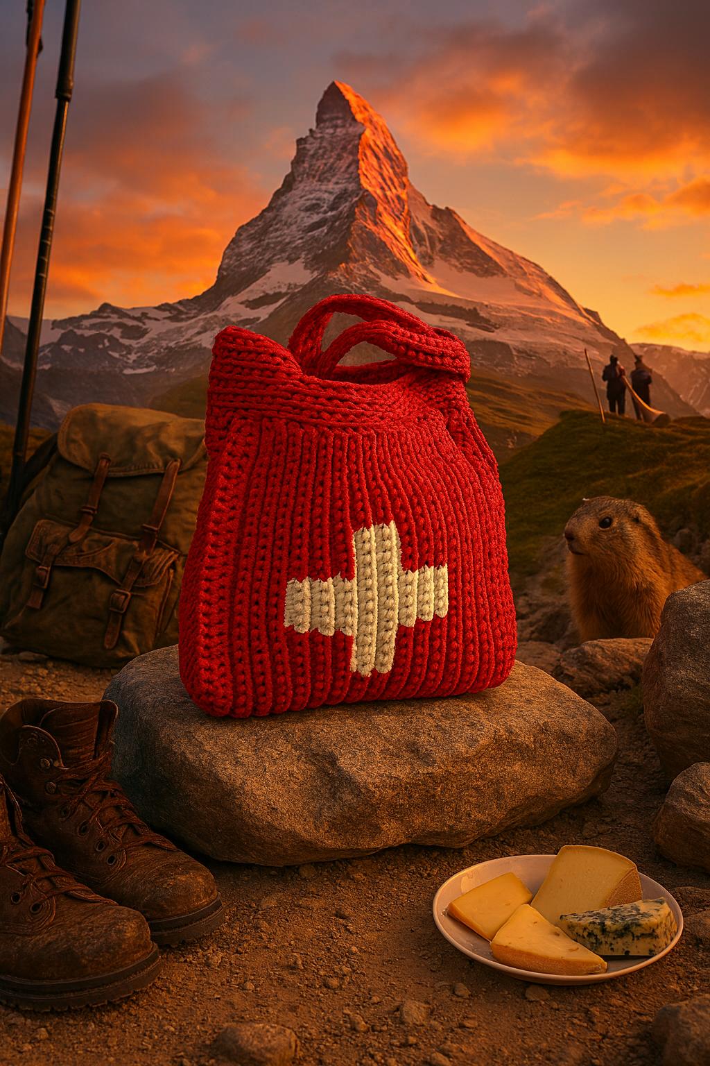 Oh là là Suisse - die gehäkelte Statement-Tasche