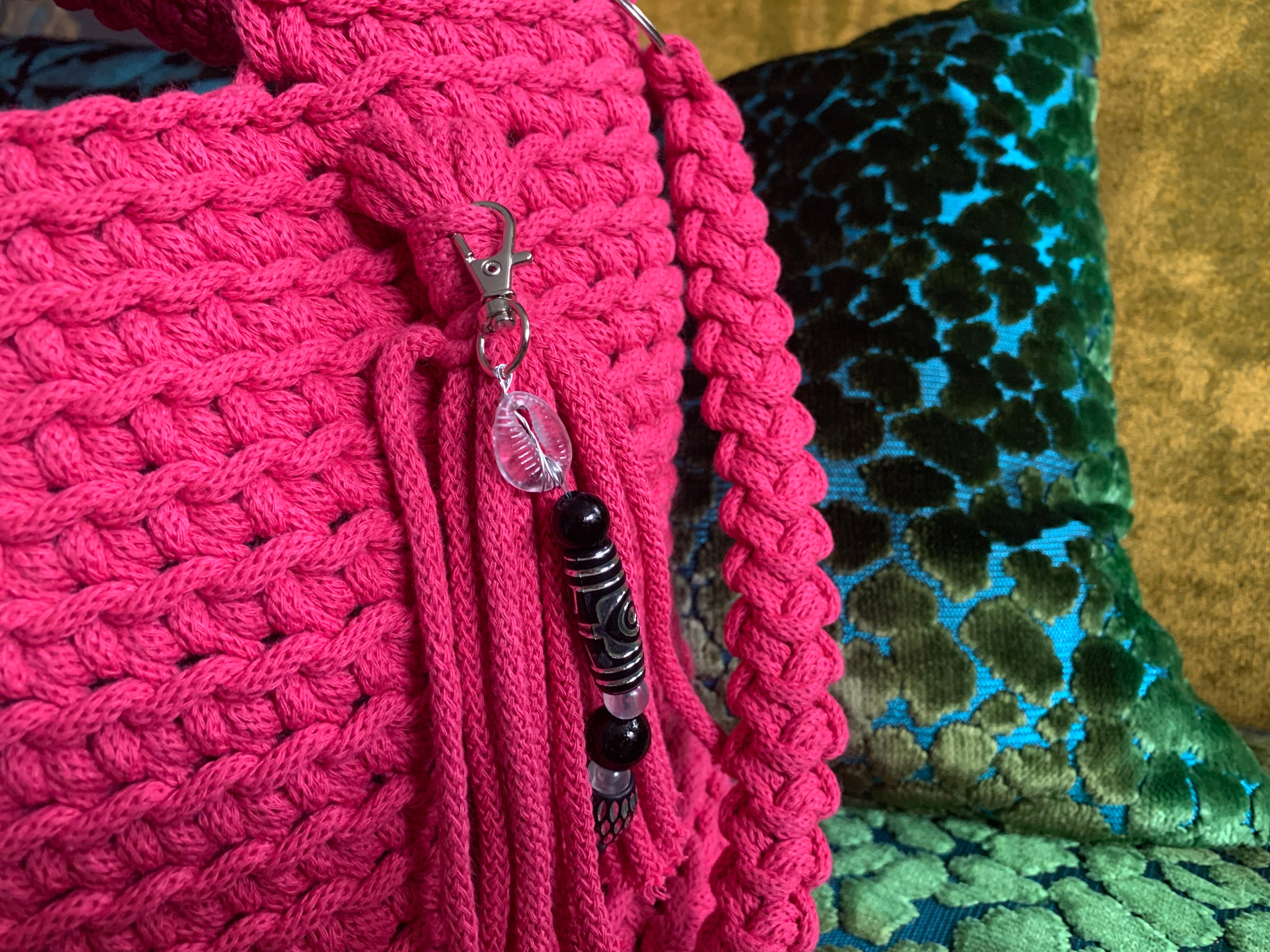 PINK DIAMOND ✦ Crochet Statement Bag