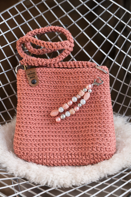 RoséLuxe Crochet Bag