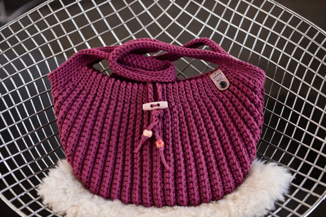 Berry Magic – Hand-knitted Statement Bag
