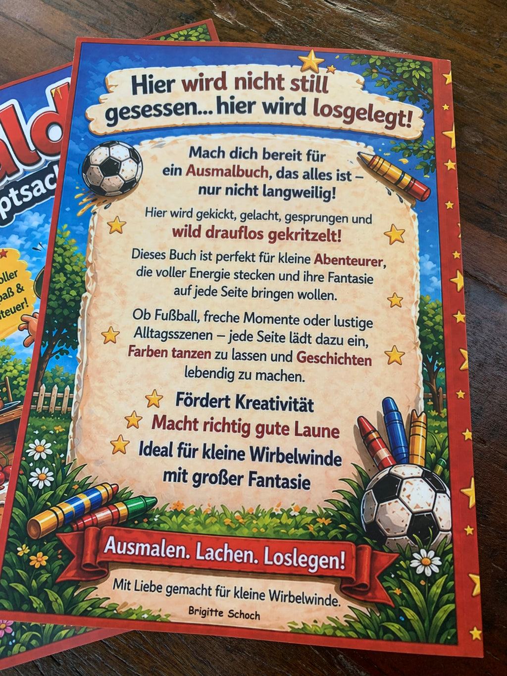 Ausmalbuch für Kinder - Balduin - Hauptsache nicht still!