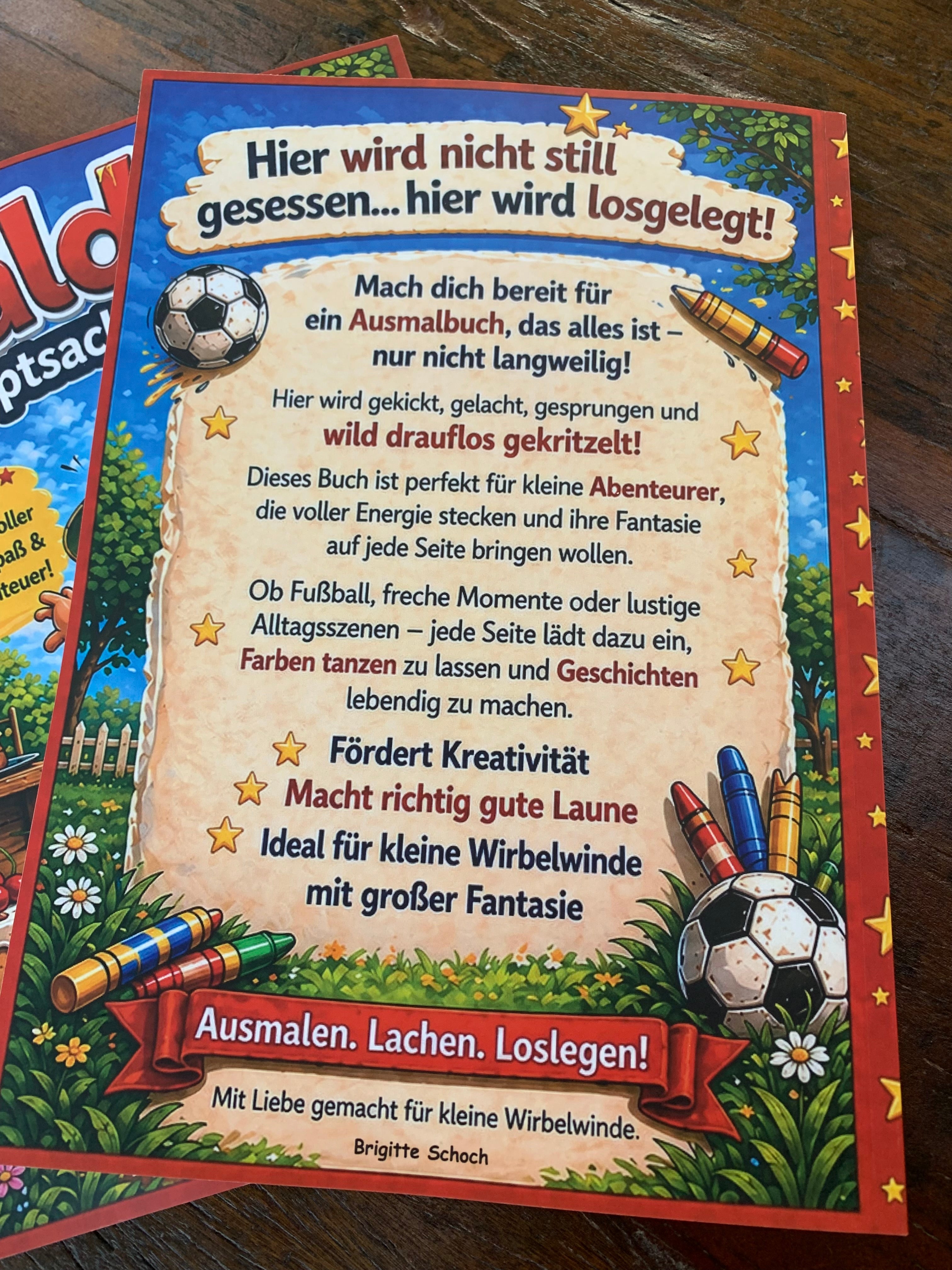 Ausmalbuch für Kinder - Balduin - Hauptsache nicht still!