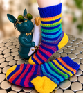 Kuschelsocke bunt Gr. 37-38