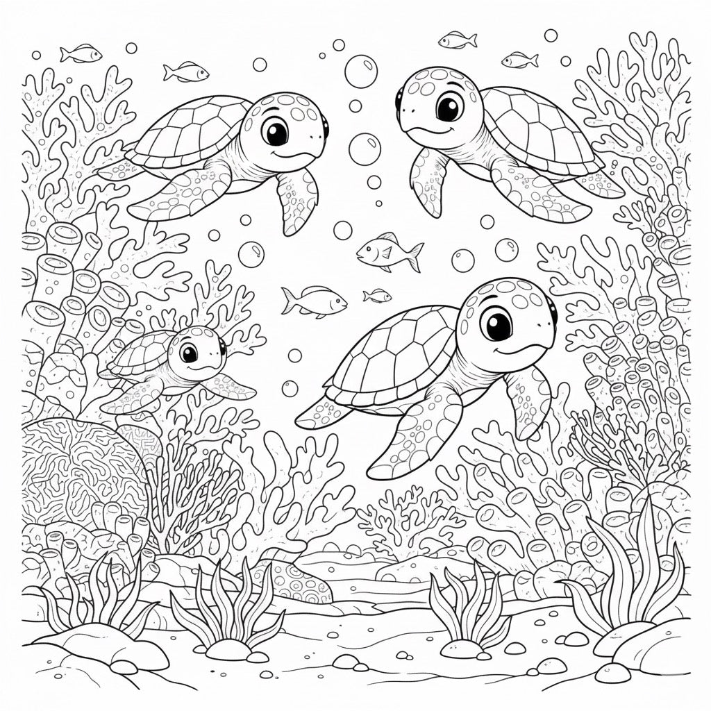 Ausmalbuch für Kinder - Kicher-Pfötchen & Kuschel-Öhrchen