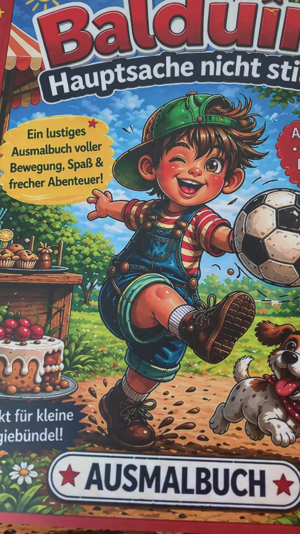 Ausmalbuch für Kinder - Balduin - Hauptsache nicht still!